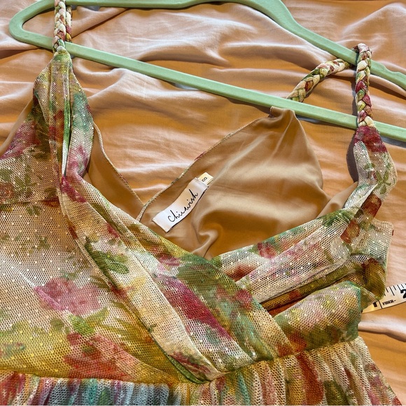 Chicwish “Spring Break” Wrap Pleated Mesh Dress - Picture 6 of 11